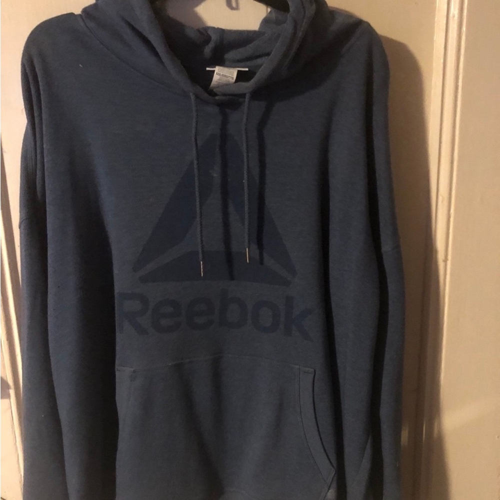 Reebok Navy Blue Patch Logo Pullover
